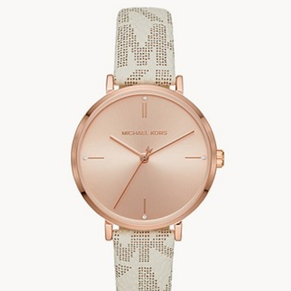Michael kors Jayne Three Hand Vanilla Watch - Picture 1 of 10